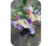 Круглый букет невесты №006